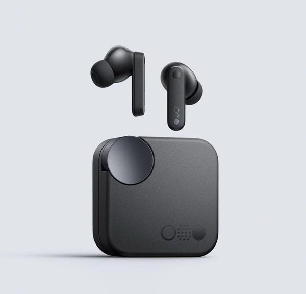 PROFITKART  CMF by Nothing Buds 42 dB Active Noise Cancellation, Ultra Bass Technology, 35.5 Hrs playtime Bluetooth Headset (Light Grey, True Wireless) - Black
