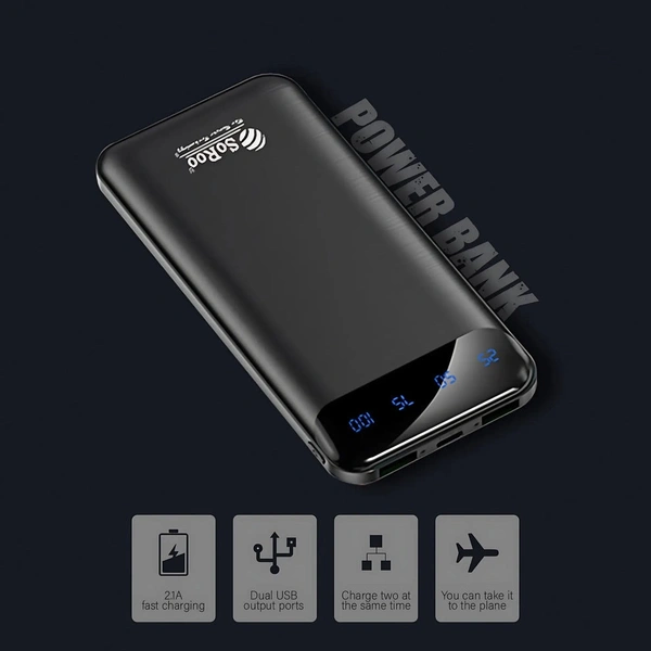 SOROO soroo Power Bank 10000 mAh Pb-163 - Black