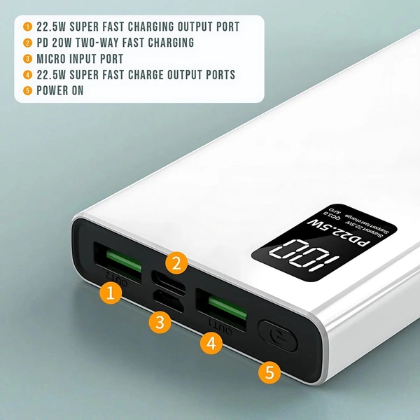 SOROO  Soroo Ultra Power Bank 10000 mAh PB-166 - White