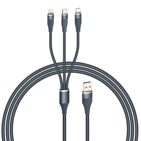 USB data cable 3 in 1 data cable iPhone,v8, type C Data cable DT-903