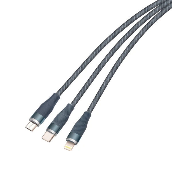 USB data cable 3 in 1 data cable iPhone,v8, type C Data cable DT-903