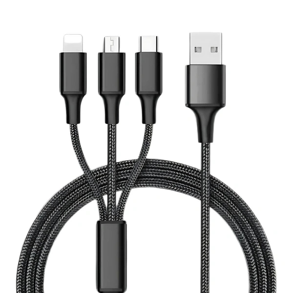 USB data cable 3 in 1 data cable iPhone,v8, type C Data cable DT-901