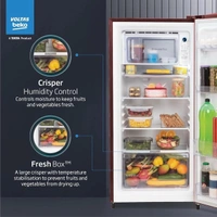 Voltas Beko ‘A Tata Product’ 210 Litre | 3 Star | Single Door |Made-In-India Direct Cool Refrigerator | RDC245C / W0DWE0M000UGD (Bonita Wine) - Bonita wine