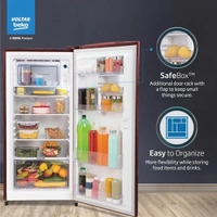 Voltas Beko ‘A Tata Product’ 210 Litre | 3 Star | Single Door |Made-In-India Direct Cool Refrigerator | RDC245C / W0DWE0M000UGD (Bonita Wine) - Bonita wine