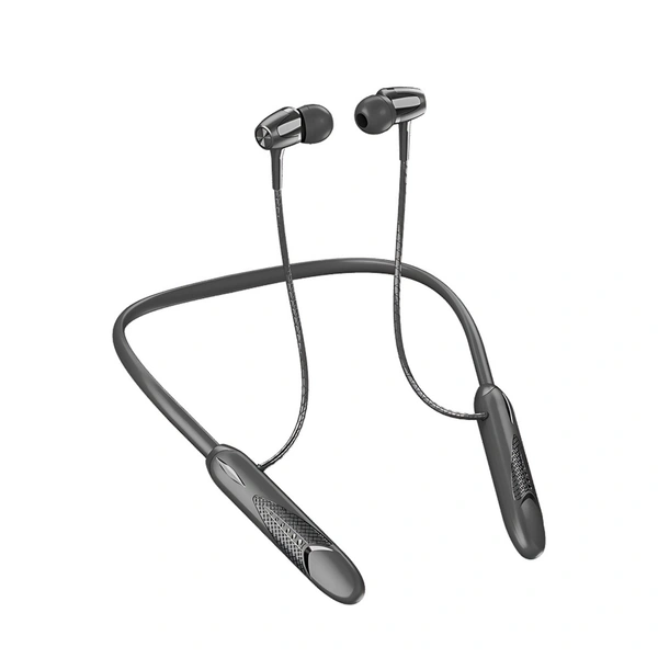 SOROO Bluetooth Wireless Neckband with voice changer neckband I Band-11 - Black