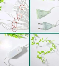 PROFITKART  240 LEDs 3 m White Steady, Flickering Leaf Rice Lights (Pack of 1) - White