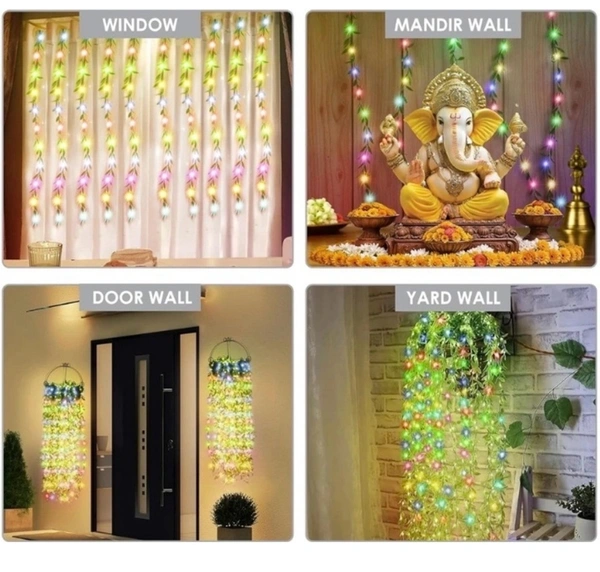 PROFITKART  200 LEDs 3 m Multicolor Flickering, Steady Leaf Rice Lights (Pack of 1)