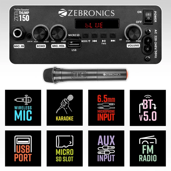 ZEBRONICS  Zeb Thump 150 - Black