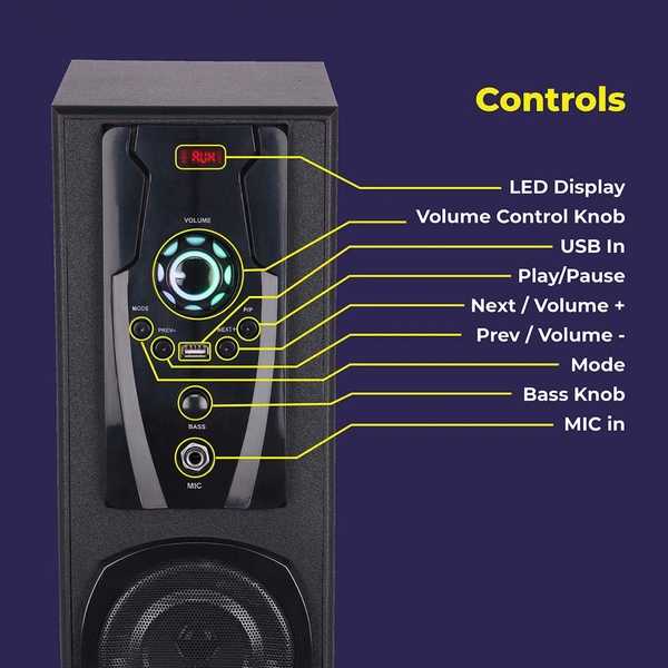 ZEBRONICS  Zeb Legend  - Black