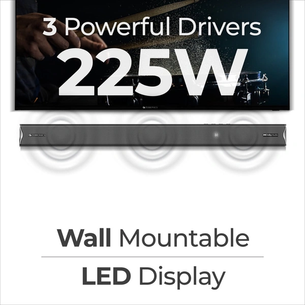 ZEBRONICS Zeb Juke Bar 9520 WS Pro Dolby 5.1 - Black