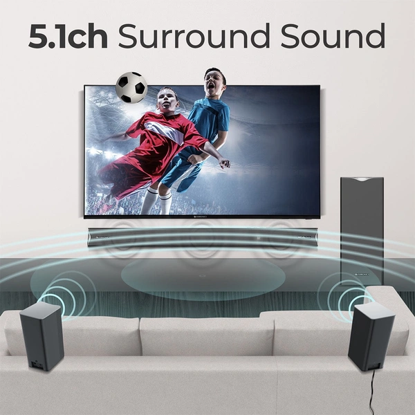 ZEBRONICS Zeb Juke Bar 9520 WS Pro Dolby 5.1 - Black