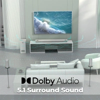 ZEBRONICS Zeb Juke Bar 9500 WS Pro Dolby 5.1 - Black