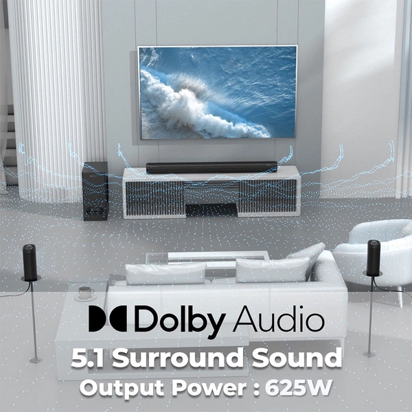 ZEBRONICS Zeb Juke Bar 9450 Pro Dolby 5.1 - Black