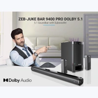 ZEBRONICS Zeb Juke Bar 9400 Pro Dolby 5.1 - Black