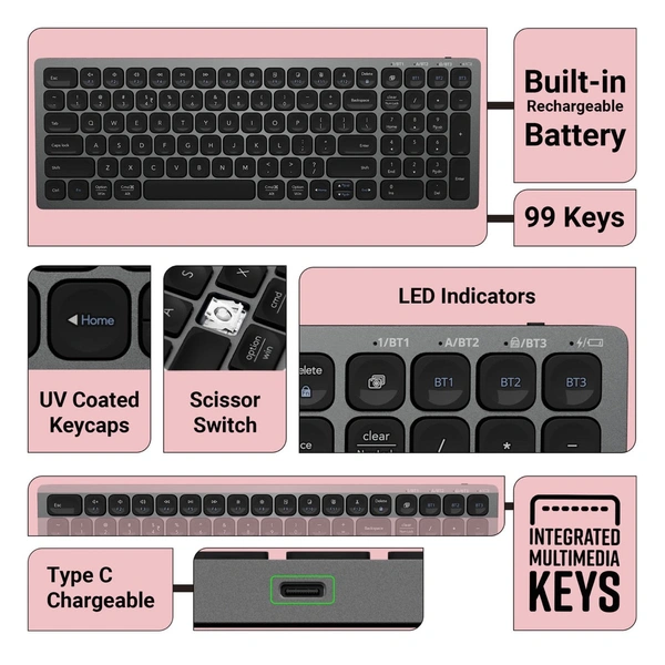 ZEBRONICS Zeb K5001MW  - Black