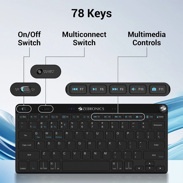 ZEBRONICS  Zeb Keypad X1  - Black