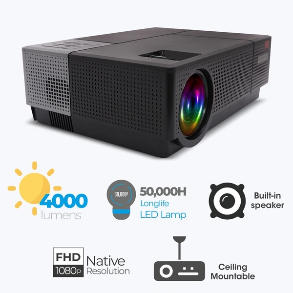 ZEBRONICS  Zeb LP4000 FHD - Black