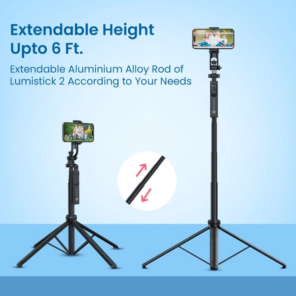 Protronics Lumistick 2 - Smart Selfie Stick 