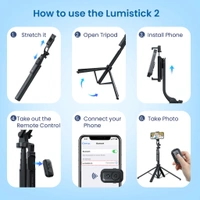 Protronics Lumistick 2 - Smart Selfie Stick 