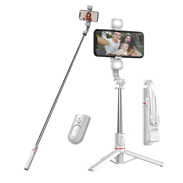 PROTRONICS Lumistick - Smart Selfie Stick - White