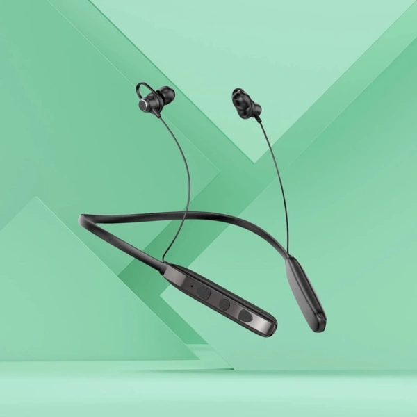 Ovista Wireless Neckband | 80 Hours Playtime & Crystal-Clear Sound (PHANTOM)