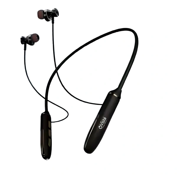 Ovista Wireless Neckband | 60 Hours Playtime & Crystal-Clear Sound (blaster)