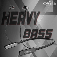 Ovista Wireless Neckband | 40H Playtime & Noise Cancellation (DD30) - Black