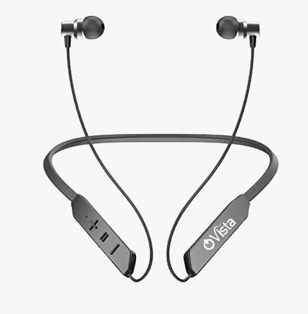 Ovista Bluetooth In-Ear Neckband | 35H Playback & IPX7 Waterproof (BTMAX)
