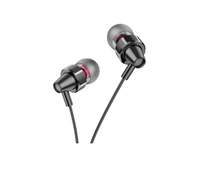 Ovista OV-100 Wired Earphones with Mic, Powerful HD Sound with High Bass (Black)
