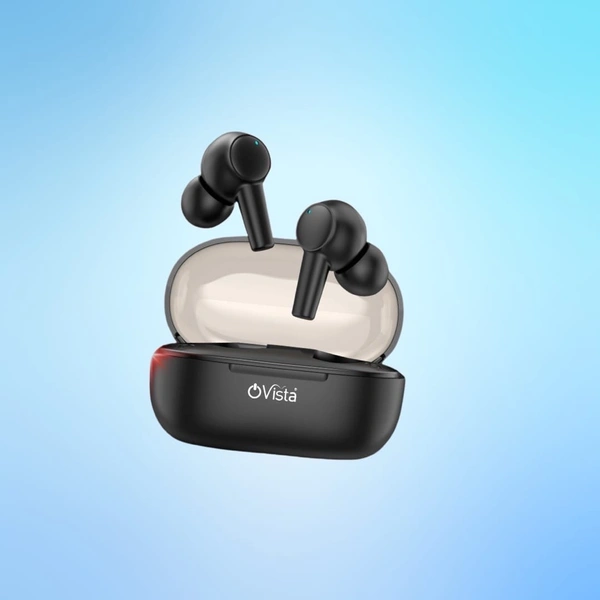 Ovista Ultra Bass True Wireless Earbuds | 40H Playtime & Noise Cancellation (MOPODS)