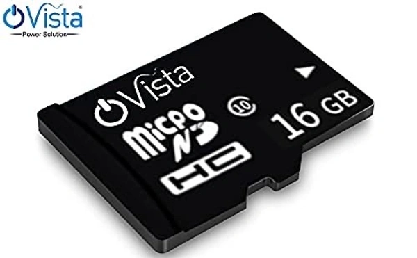 Ovista 16GB MicroSD Card – Class 10, 100MB/s, A1 Rated 