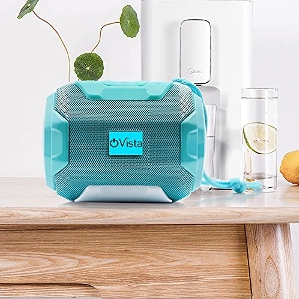 Ovista A005 Portable Bluetooth Speaker | FM, USB, AUX, LED Lights