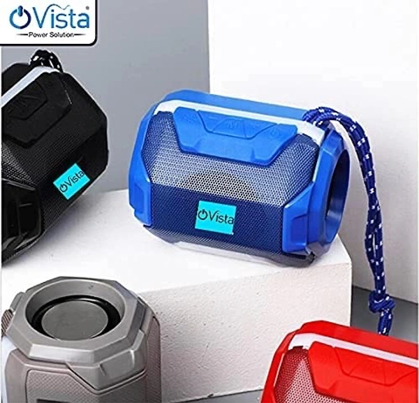 Ovista A005 Portable Bluetooth Speaker | FM, USB, AUX, LED Lights
