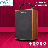 Ovista Portable Wooden Bluetooth Speaker | 14H Playtime & Mobile Stand