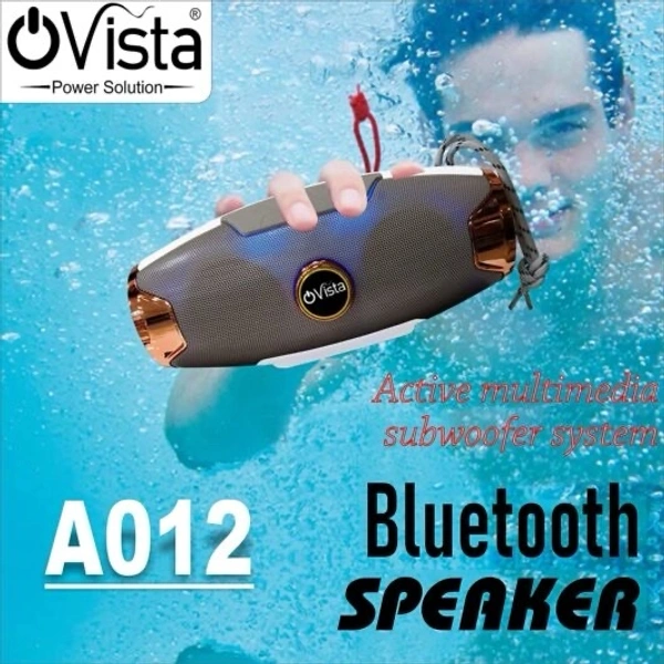 Ovista A012 Portable Bluetooth Speaker | FM, USB, AUX, 4H Playtime