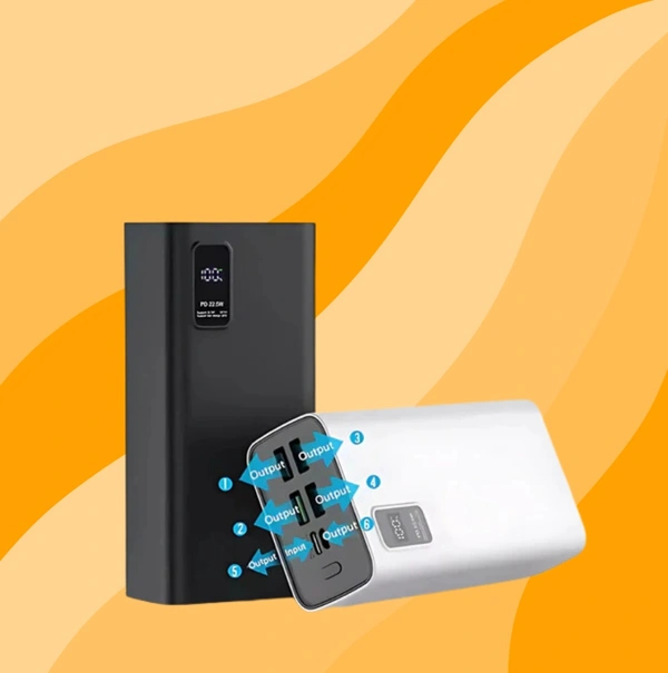 Ovista 30000mAh Power Bank – Fast Charging, LED Display & 4 Outputs PRB-072 