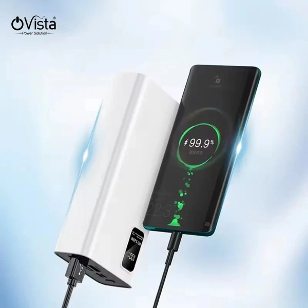 Ovista 30000mAh Power Bank – Fast Charging, LED Display & 4 Outputs PRB-072 