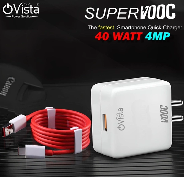 Ovista 40W SuperVOOC Fast Charger – Mobile Charging Adapter