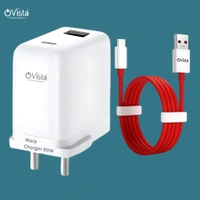 Ovista 80W SuperVooc Fast Charging Adapter | USB & Type-C Ports