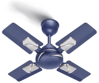 Longway Creta P1 600 Mm/24 Inch Ultra High Speed 4 Blade Anti-Dust Decorative Star Rated Ceiling Fan (Silver Blue, Pack Of 1) 