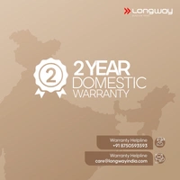 Longway Creta P1 600 Mm/24 Inch Ultra High Speed 4 Blade Anti-Dust Decorative Star Rated Ceiling Fan (Silver Blue, Pack Of 1) 