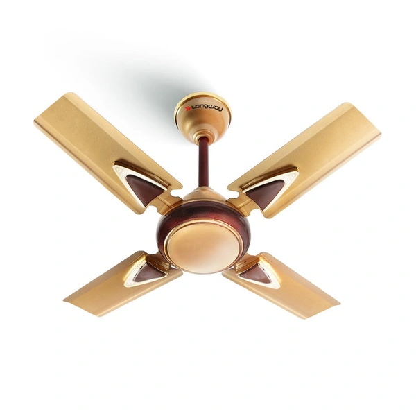 Longway Starlite-1 P1 600 Mm/24 Inch Ultra High Speed 4 Blade Anti-Dust Decorative Star Rated Ceiling Fan (Pack Of 1) 
