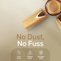 Longway Starlite-1 P1 600 Mm/24 Inch Ultra High Speed 4 Blade Anti-Dust Decorative Star Rated Ceiling Fan (Pack Of 1) 