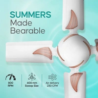 Longway Creta P1 600 Mm/24 Inch Ultra High Speed 4 Blade Anti-Dust Decorative Star Rated Ceiling Fan (Pack Of 1)