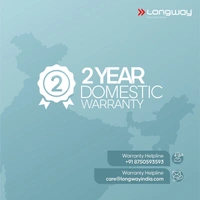 Longway Wave P2 1200 Mm/48 Inch 400 RPM Ultra High Speed 3 Blade Star Rated Anti-Dust Decorative Ceiling Fan (Silver Blue, Pack Of 2)