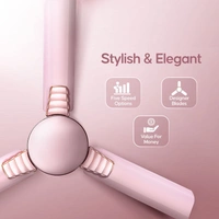 Longway Wave P2 1200 Mm/48 Inch 400 RPM Ultra High Speed 3 Blade Star Rated Anti-Dust Decorative Ceiling Fan (Pack Of 2)