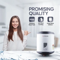 Longway Superb 10 Ltr 5 Star Rated Automatic Instant Water Heater For Home, Water Geyser, Water Heater, Electric Geyser With Multiple Safety System & Anti-Rust Coating | 1-Year Warranty | (Gray, 10 Ltr)