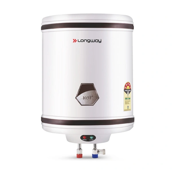 Longway Hotplus 10 Ltr 5 Star Rated Automatic Instant Water Heater For Home, Water Geyser, Water Heater, Electric Geyser With Multiple Safety System & Anti-Rust Coating | 1-Year Warranty | (Ivory, 10 Ltr)