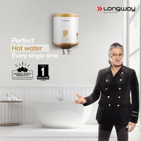 Longway Superb 25 Ltr 5 Star Rated Automatic Storage Water For Home, Water Geyser, Water Heater, Electric Geyser With Multiple Safety System & Anti-Rust Coating | 1-Year Warranty | (Ivory, 25 Ltr)