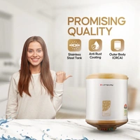 Longway Superb 25 Ltr 5 Star Rated Automatic Storage Water For Home, Water Geyser, Water Heater, Electric Geyser With Multiple Safety System & Anti-Rust Coating | 1-Year Warranty | (Ivory, 25 Ltr)